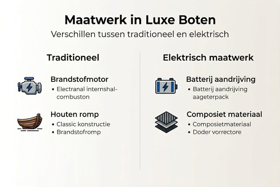 Infographic: de verschillen tussen traditioneel en elektrisch maatwerk op een rij