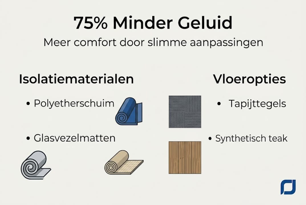 Infographic: geluidsisolatie en comfort aan boord in één oogopslag