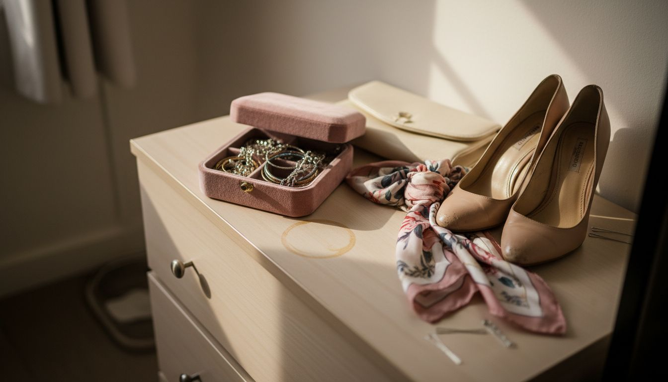 Accessories and shoes for styling dresses