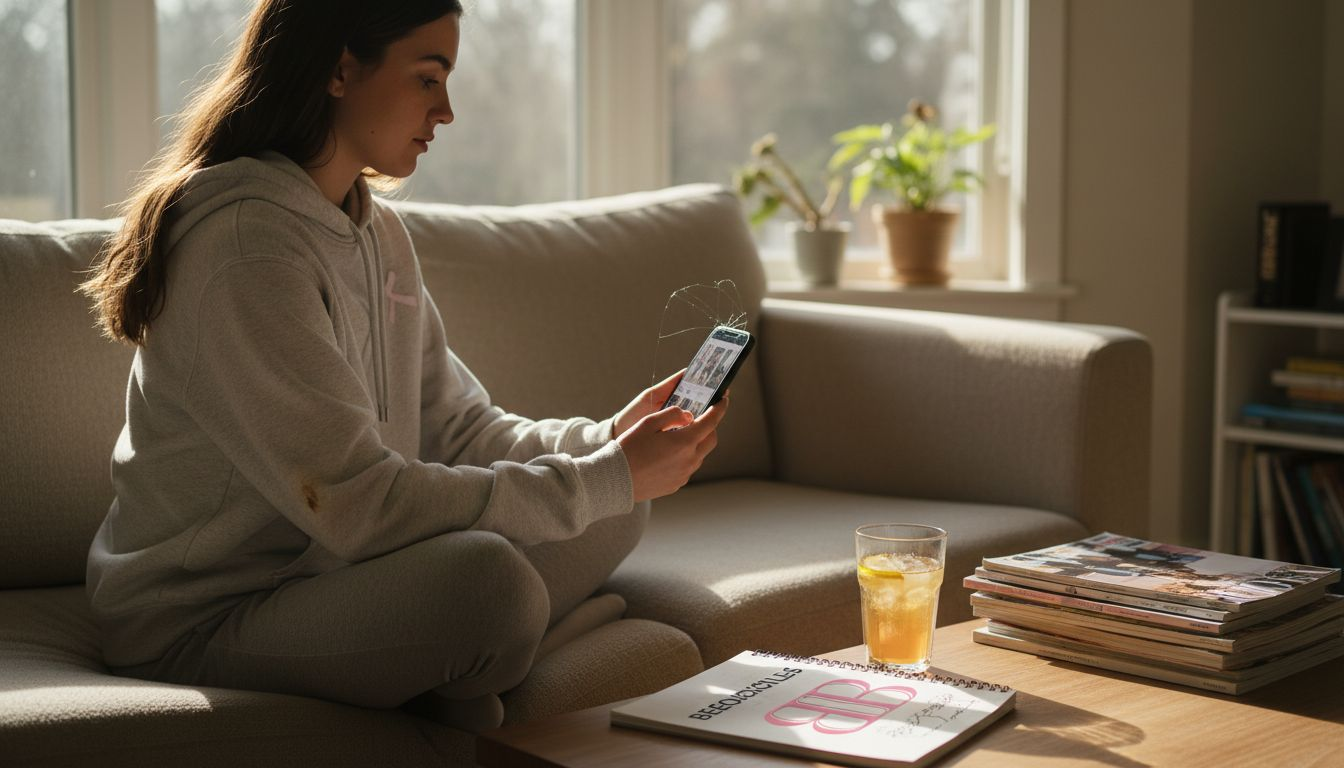 Fashion Weeks Influence: 70% Consumers Engage Trends 3 Person engaging with fashion week via phone