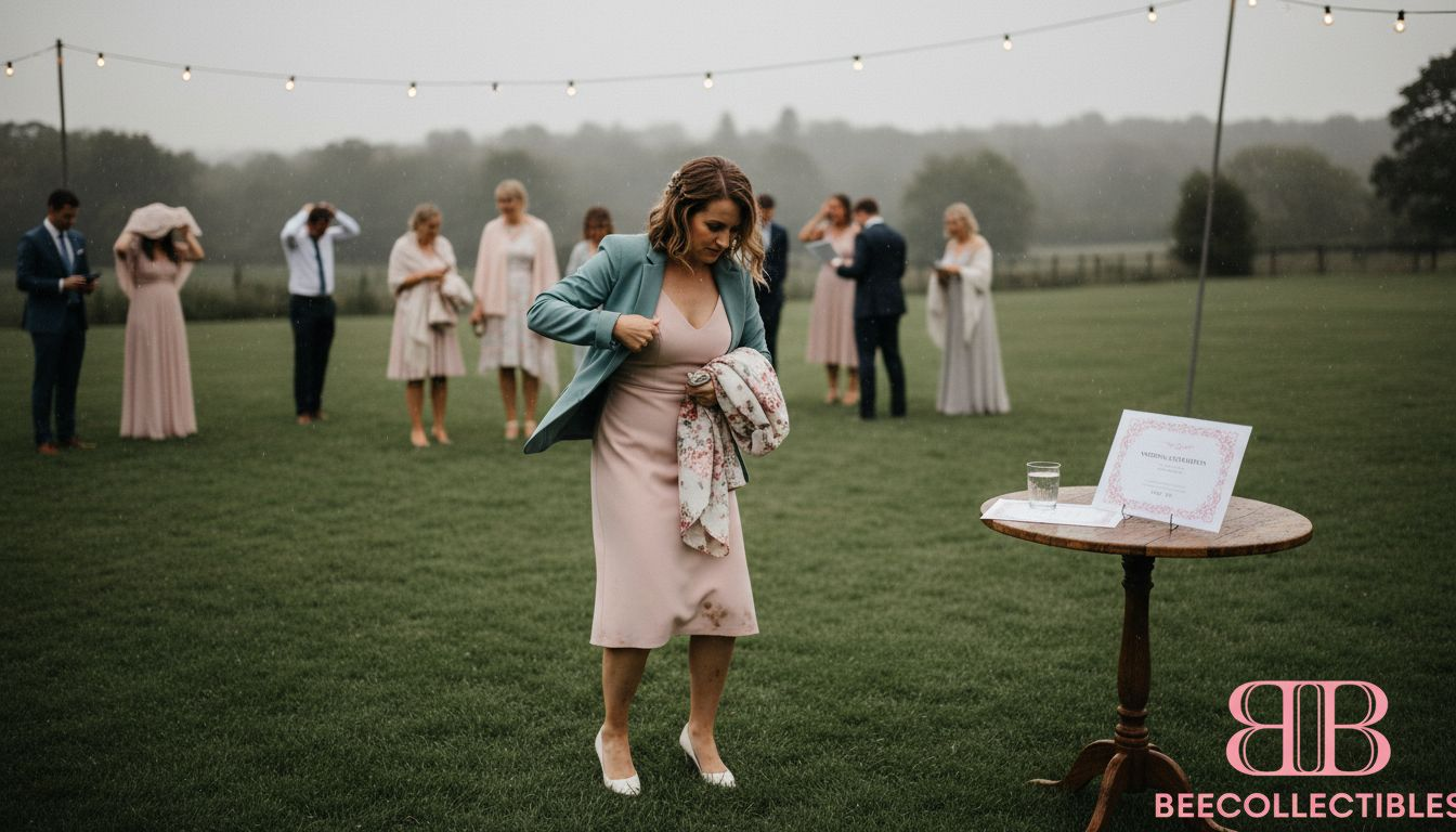 Women's Wedding Fashion Checklist UK 2026: 33% Rain Days 2 Layering for rainy British wedding day
