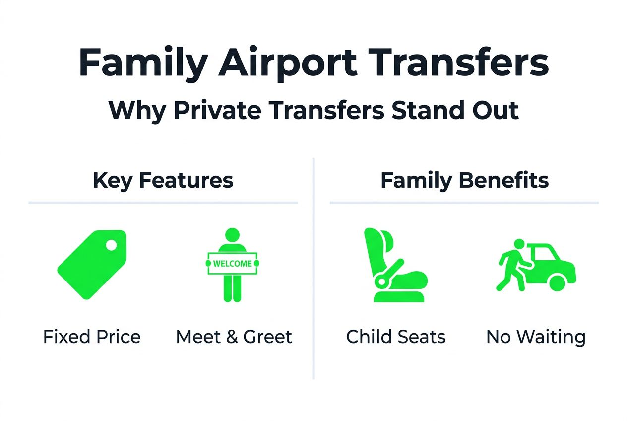Comparison infographic for Riga transfer services