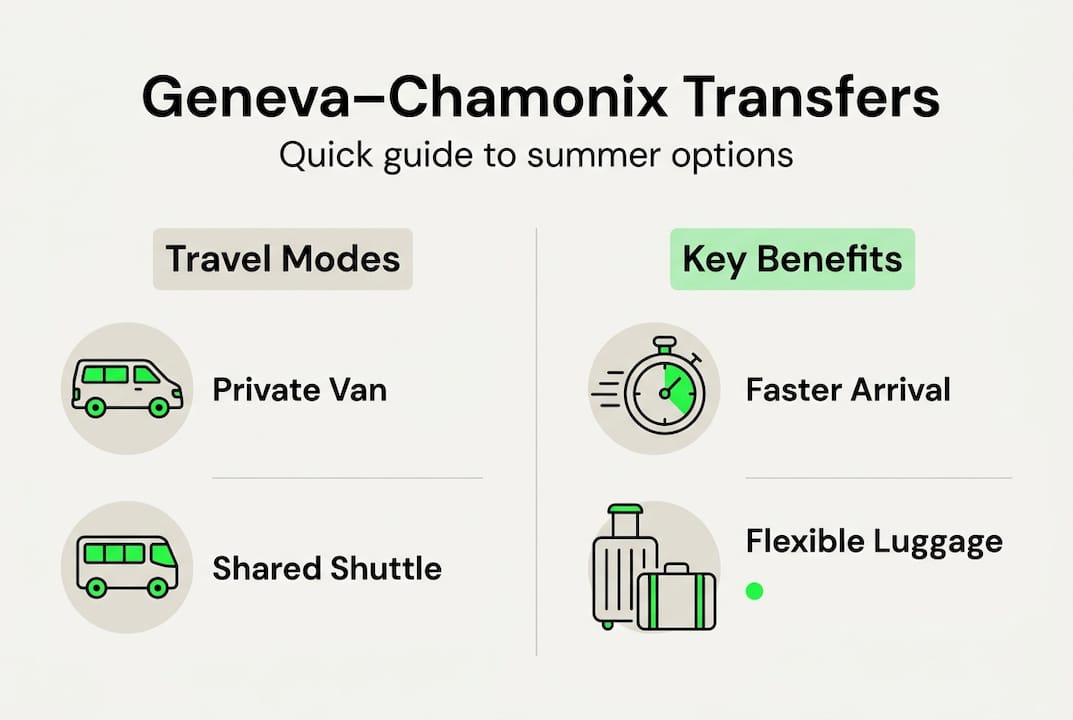 Infographic comparing transfer types and benefits