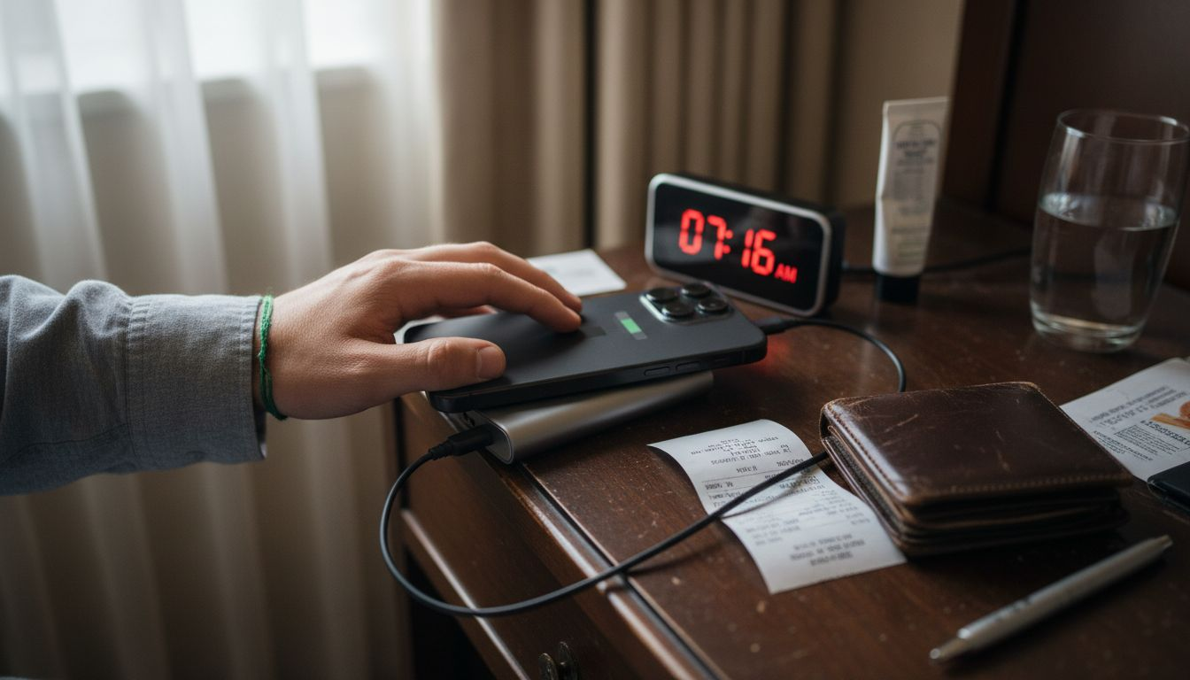 Checking phone temperature while charging