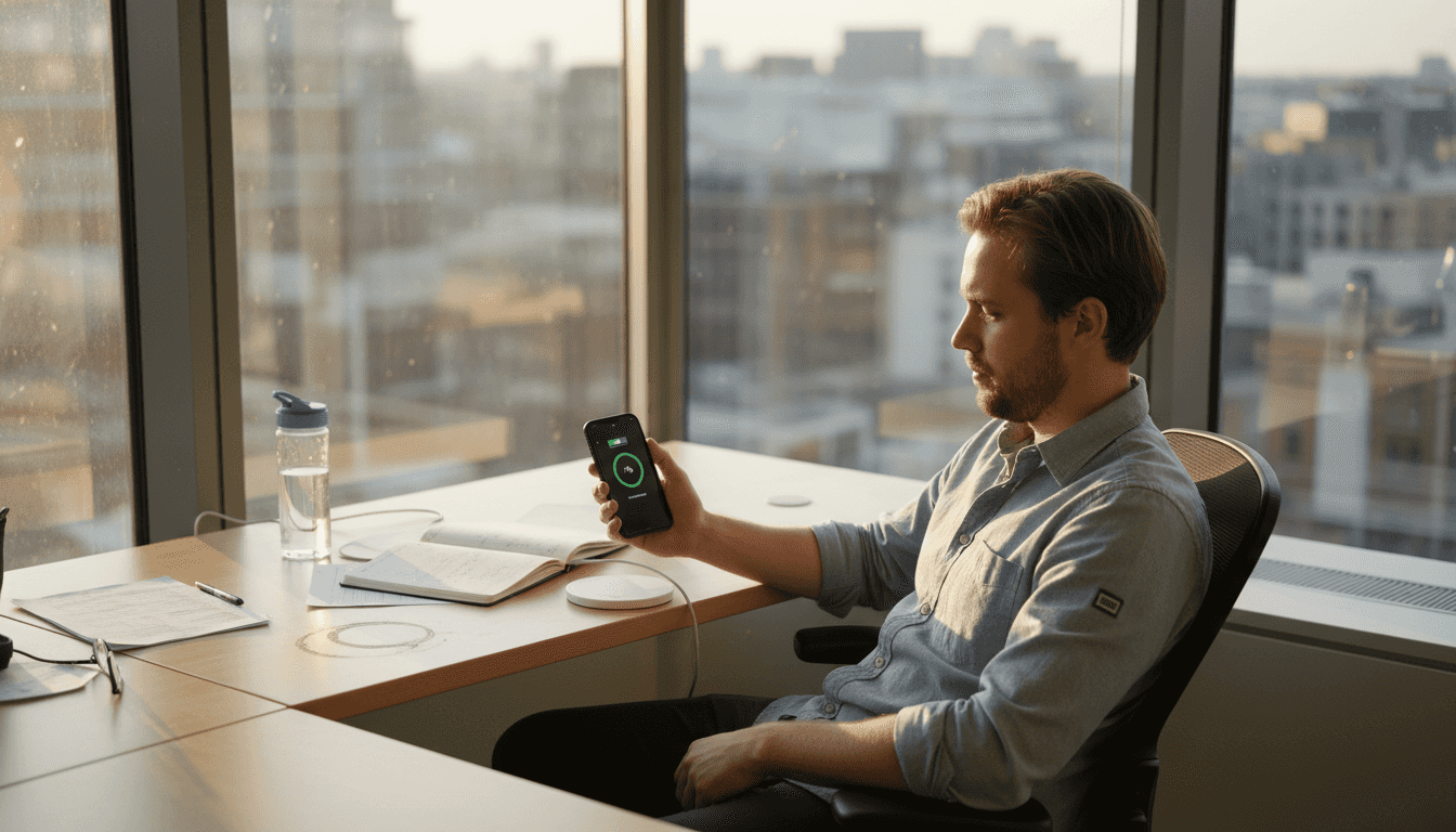 Checking device temperature during wireless charging