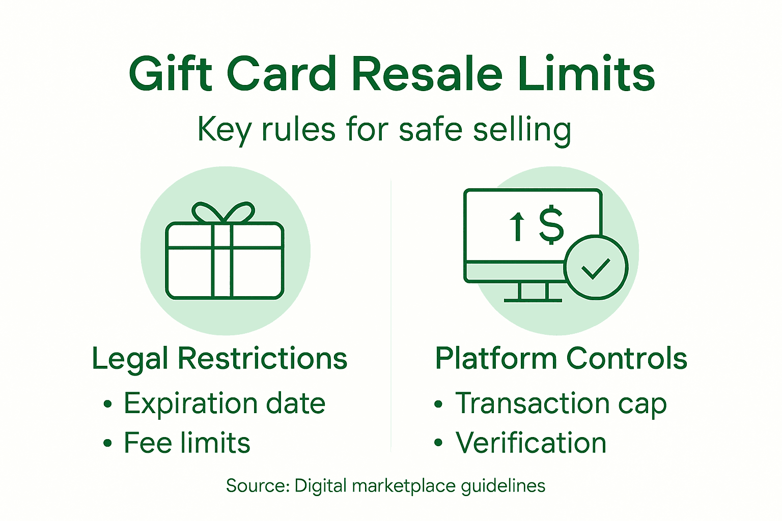 Infographic gift card resale legal limits