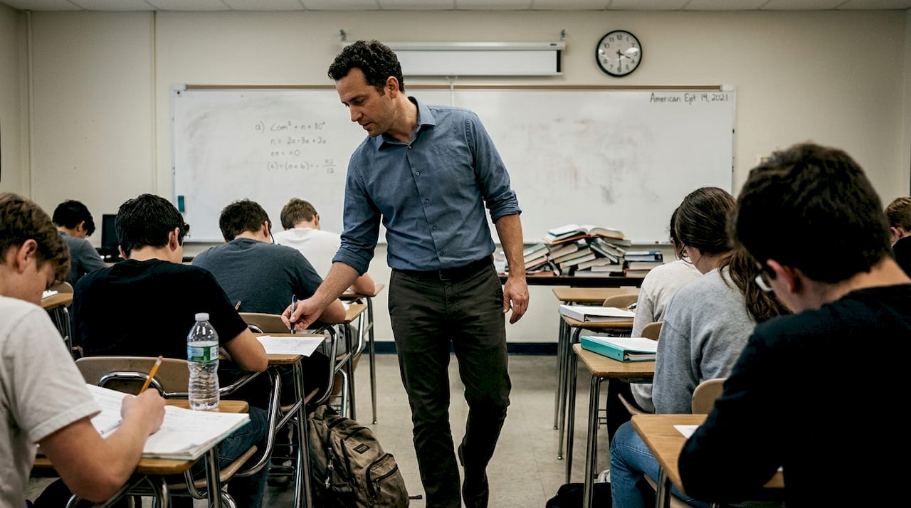 Accelerated classroom with active educator