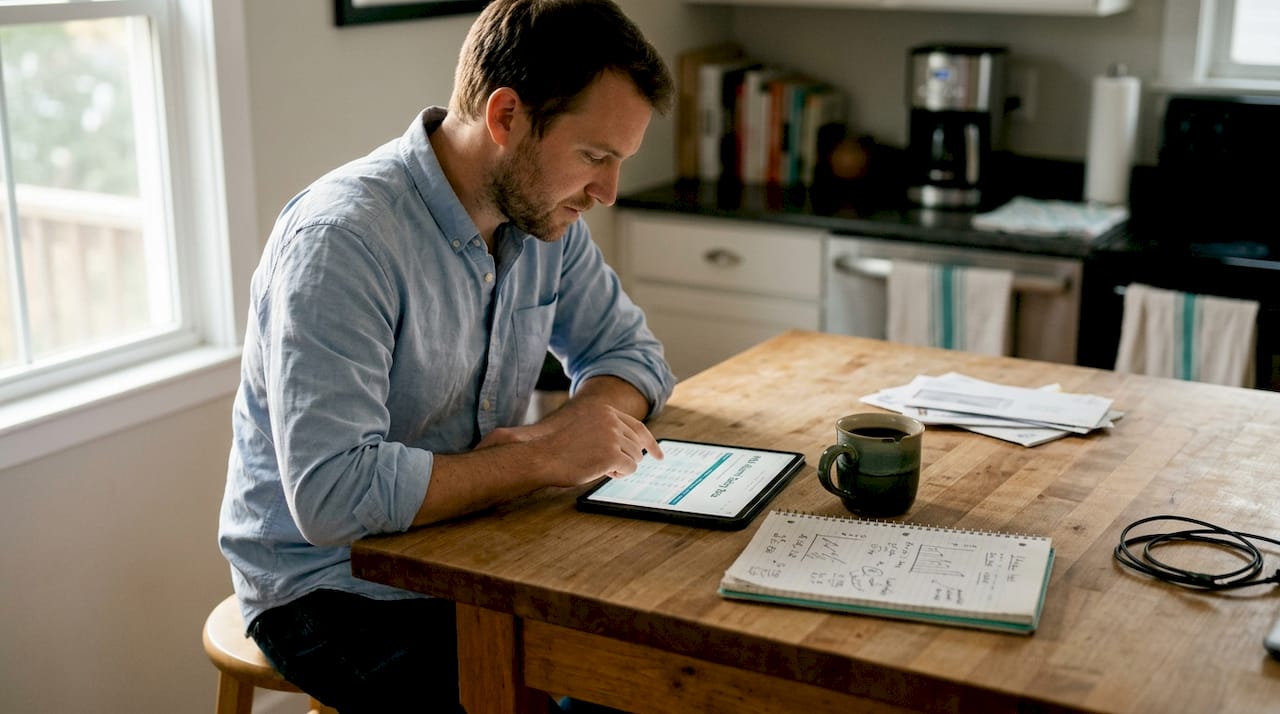 MBA graduate analyzing alumni salary data