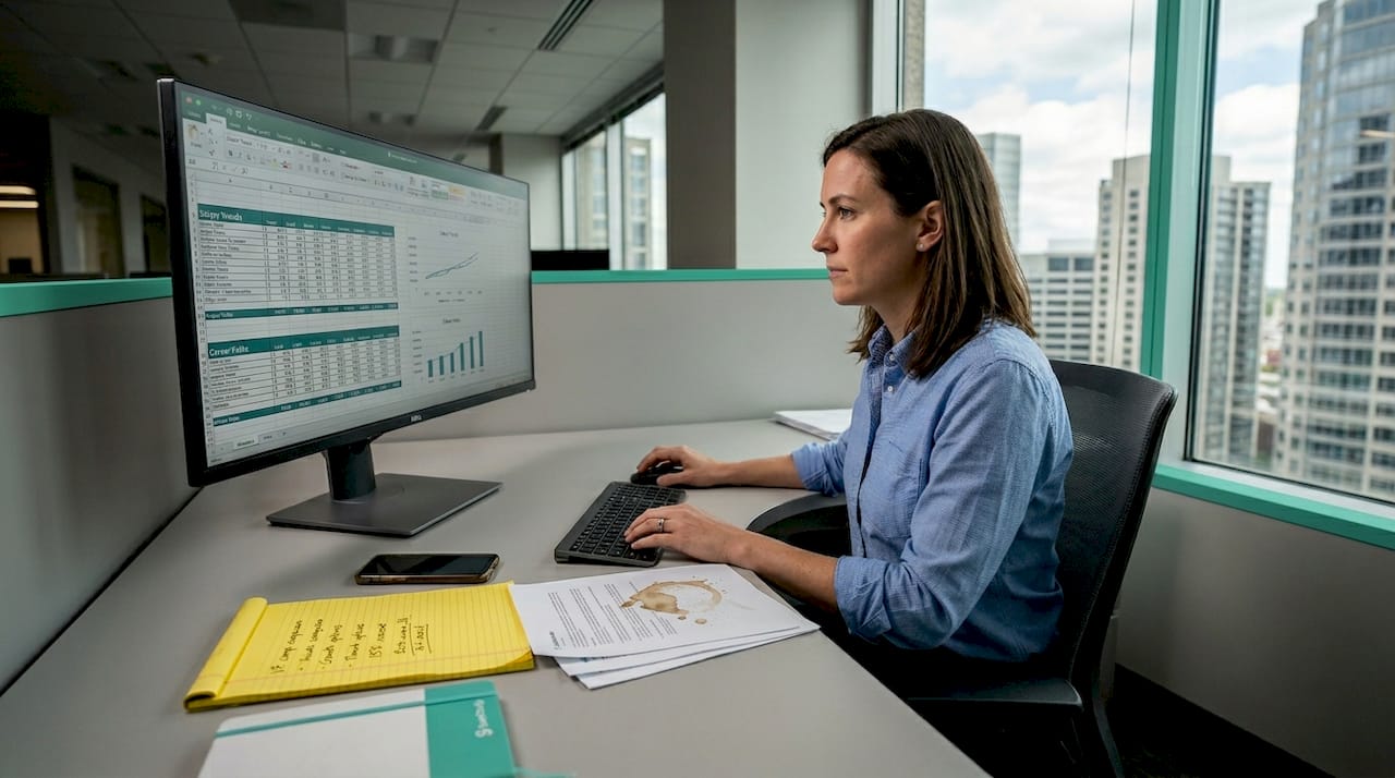 Business analytics specialist reviews salary data