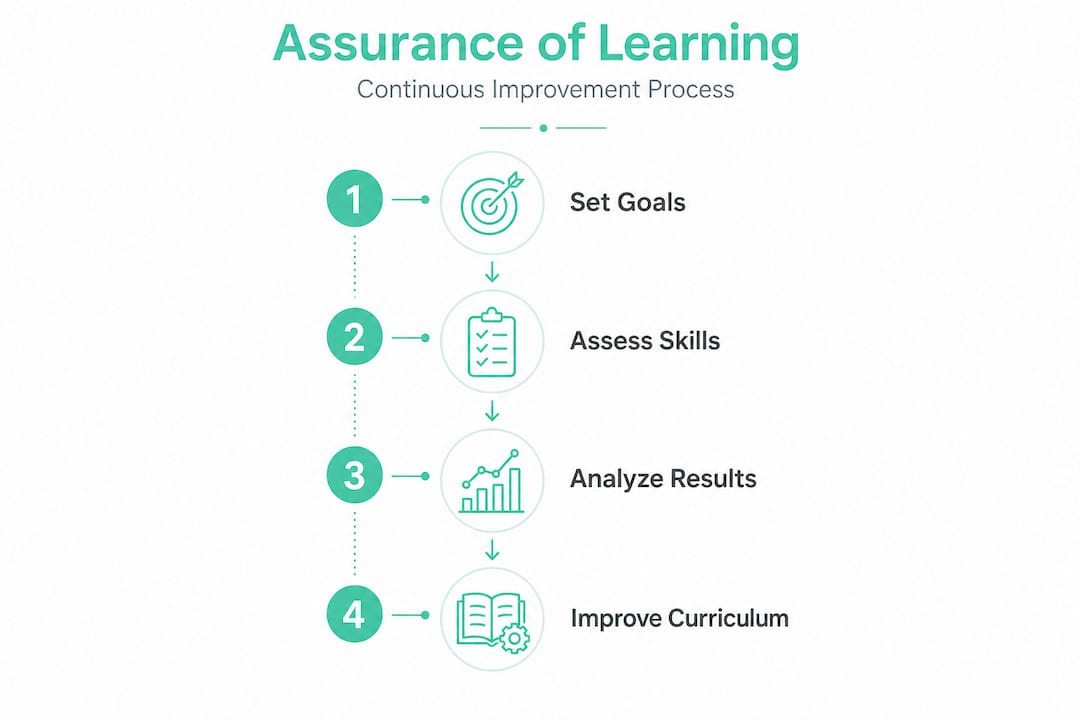 Infographic outlining continuous learning assurance steps