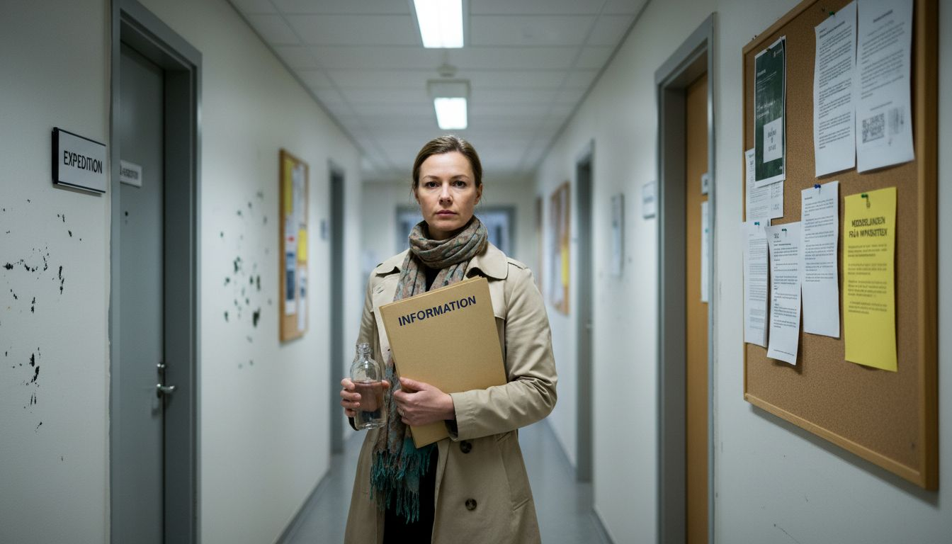 Kvinna med cannabisolja upptäckt i korridoren på myndighetskontor