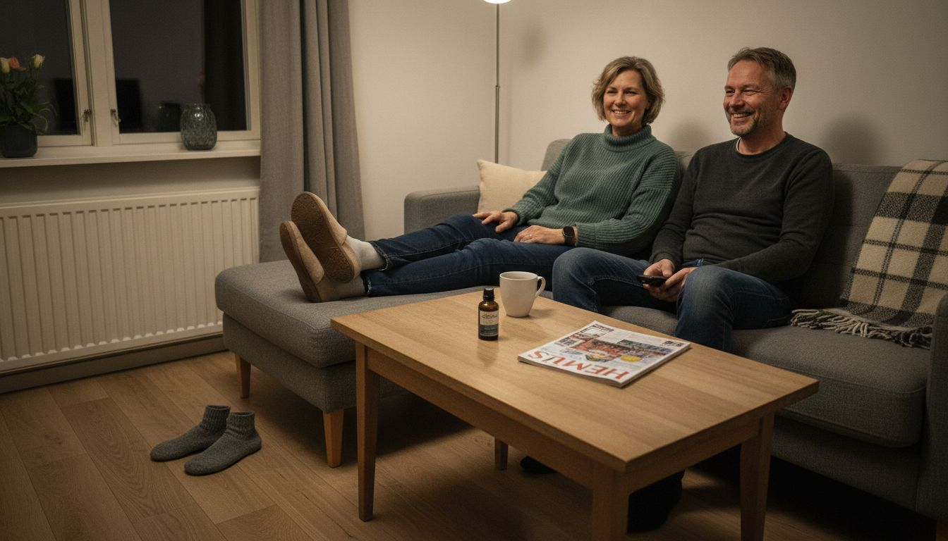 Hyggelig aftenrutine med CBD for par i 50’erne