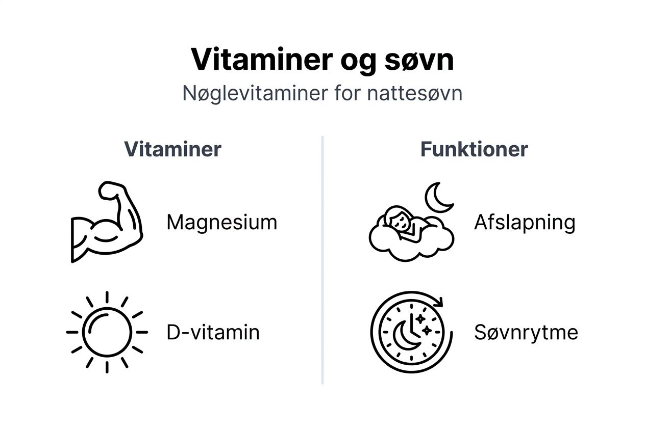 Oversigt: De vigtigste vitaminer for en god nattesøvn