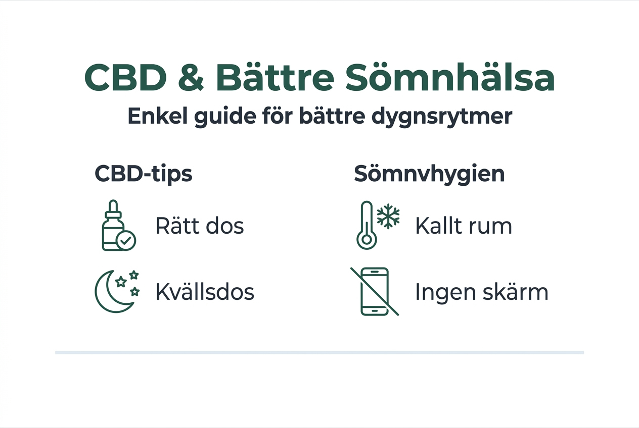 CBD och sömn: Viktiga insikter i en överskådlig infografik