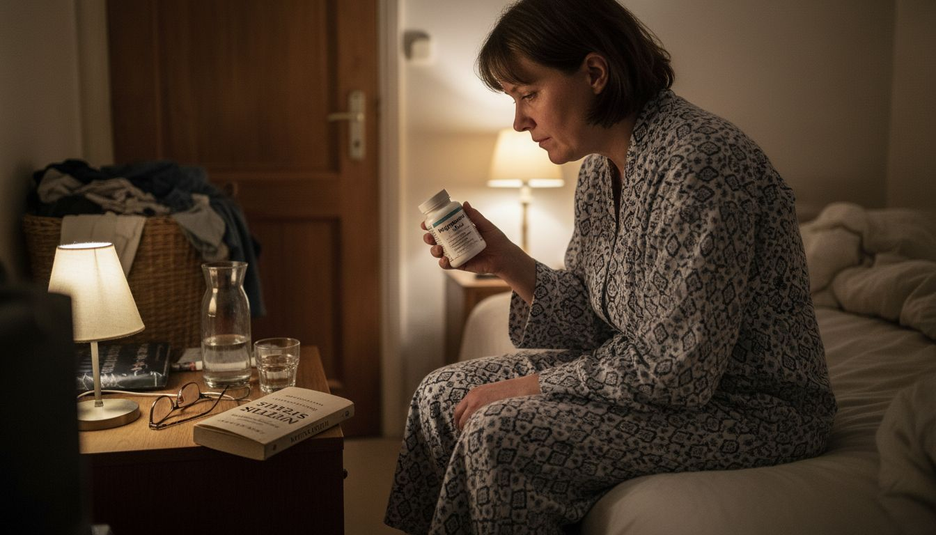 En breaking supplerer til natbordet, mens hun r @ inline @ akker ud efter sine kosttilsk ( pipeline ) ud.