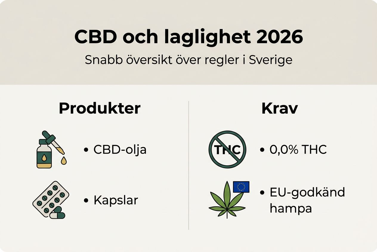 Översikt: CBD och dess juridiska läge i Sverige
