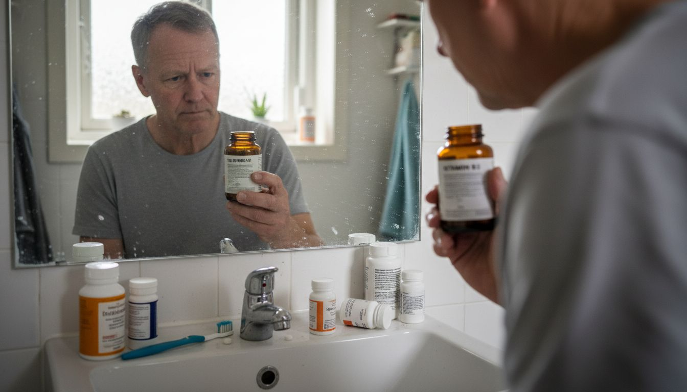 Mand ser nærmere på sit B12-vitamin tilskud