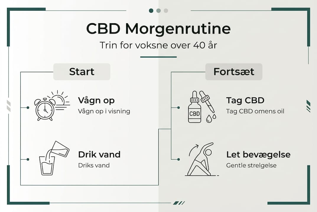 Grafisk oversigt: Sådan kan du inkorporere CBD i din morgenrutine