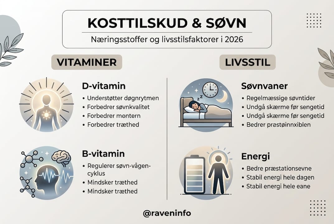 Oversigt: Kosttilskud og deres indflydelse på din søvn