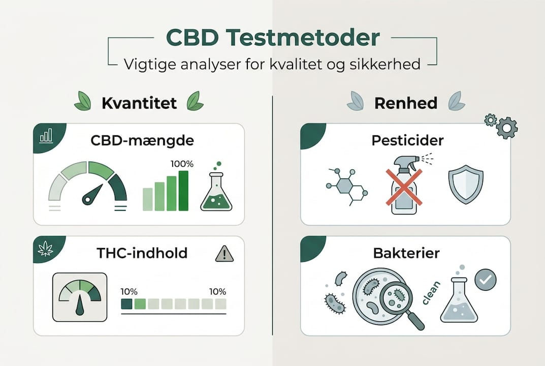 Oversigt: De mest anvendte metoder til at teste CBD