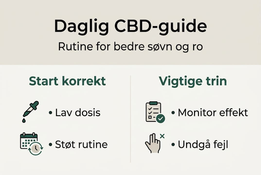 Infografik: Sådan kan du nemt få CBD ind i din daglige rutine – trin for trin