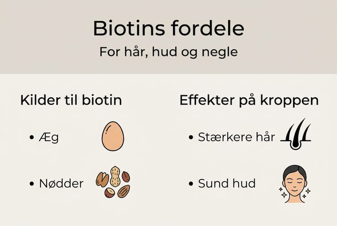 Oversigt: De vigtigste fordele ved biotin og hvor du finder det