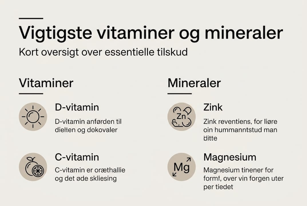 Grafisk overblik: Vitaminer og mineraler – hvad har kroppen brug for?