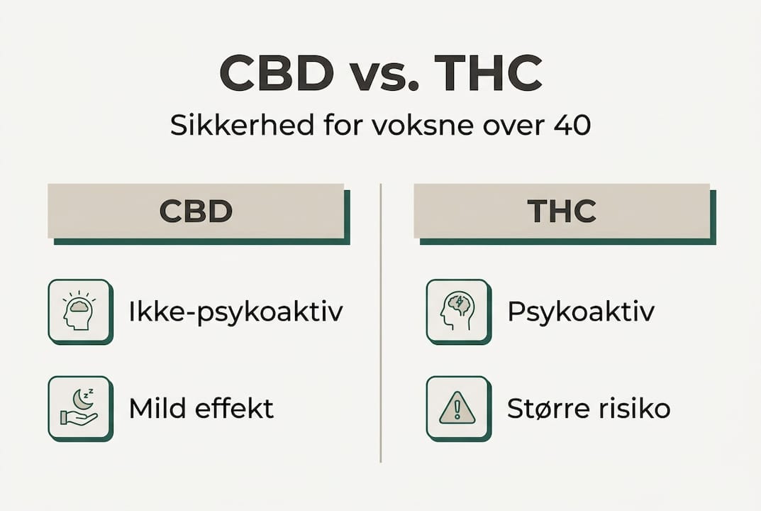 Infografik: Sådan adskiller CBD og THC sig fra hinanden