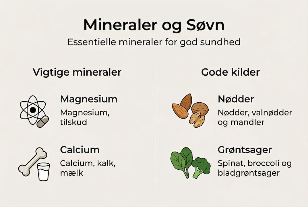 Infografik: Sådan påvirker mineraler i kosten din nattesøvn