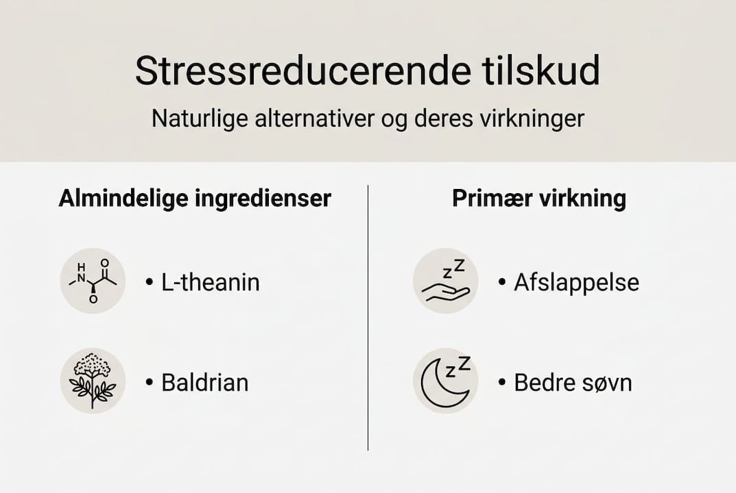 Grafik med gode råd til at mindske stress og de positive virkninger, det kan have