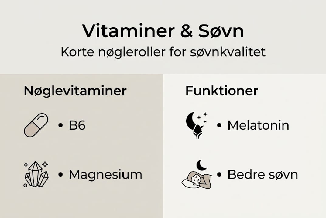 Infografik: Sådan påvirker vitaminer din søvn – vigtige pointer