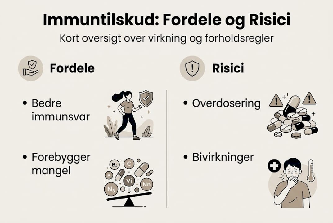 Oversigt: Fordele og ulemper ved kosttilskud til immunforsvaret