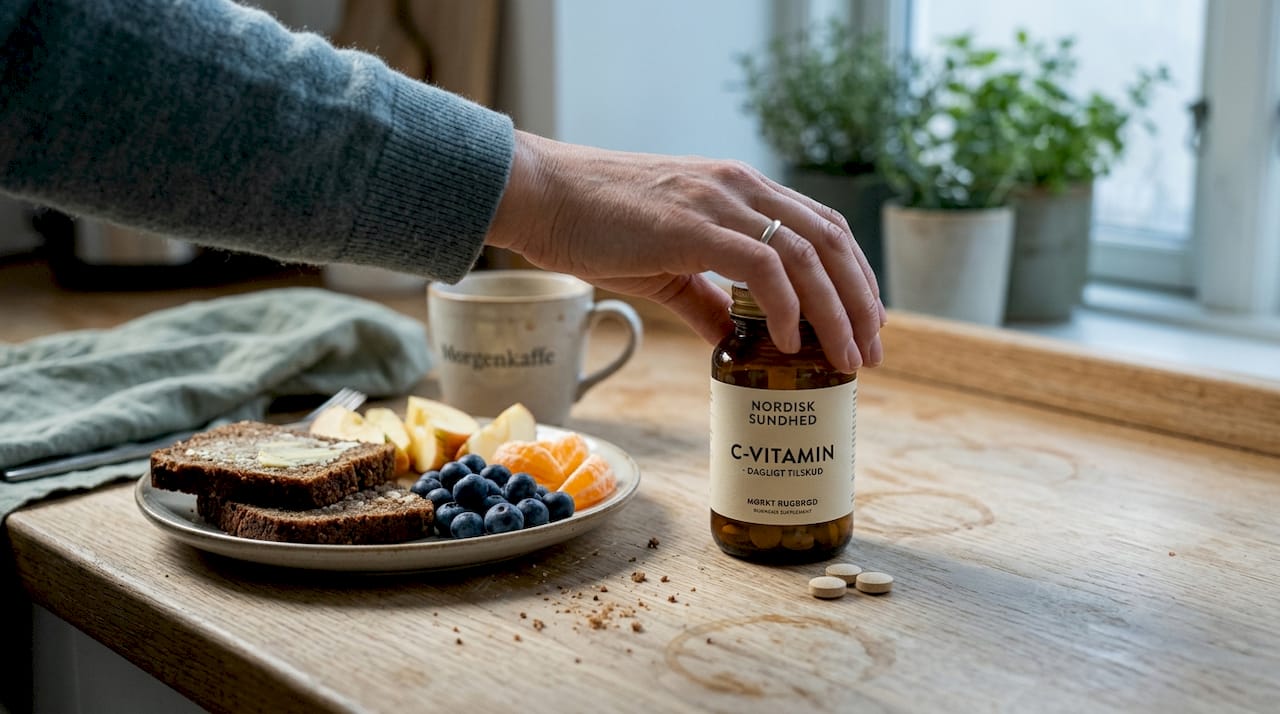 Et ekstra tilskud af C-vitamin sammen med morgenmaden