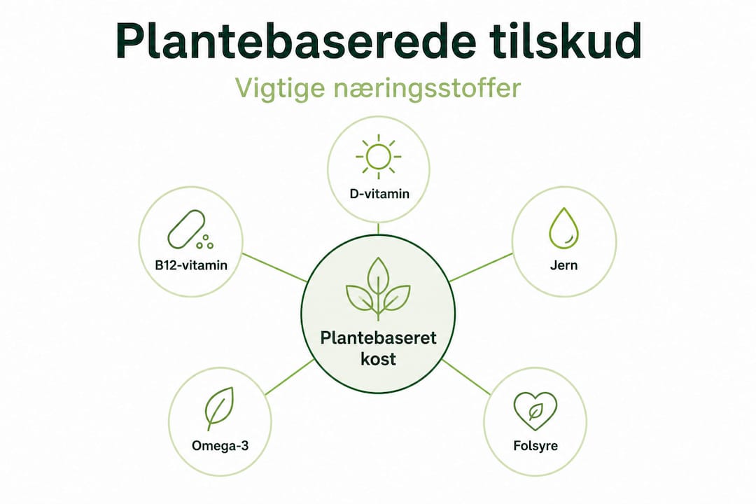 Grafik med centrale næringsstoffer fra planter
