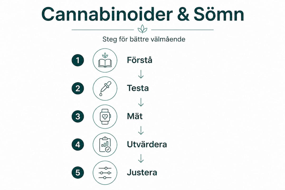 Så påverkar cannabinoider din sömn – en överskådlig infografik i flera steg