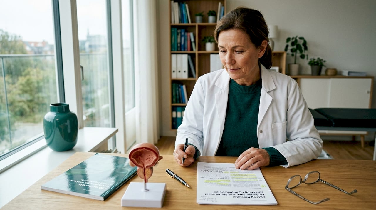 En læge fordyber sig i en videnskabelig artikel om CBD