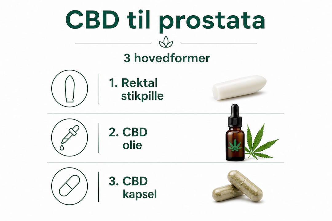 Oversigt: Sådan kan CBD gives ved behandling af prostata