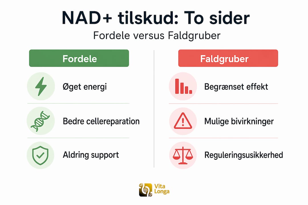 Grafik: NAD+ kosttilskud – fordele og ting, du skal være opmærksom på