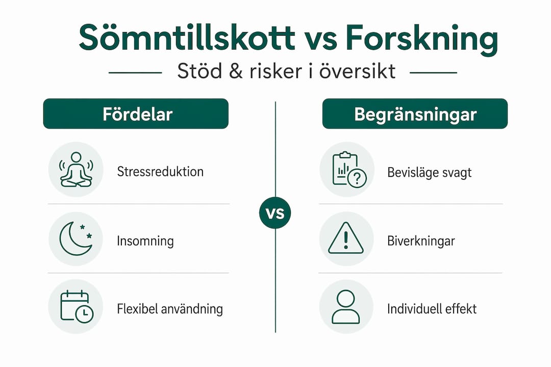 Fakta och forskning: Så står sig sömntillskott mot vetenskapen
