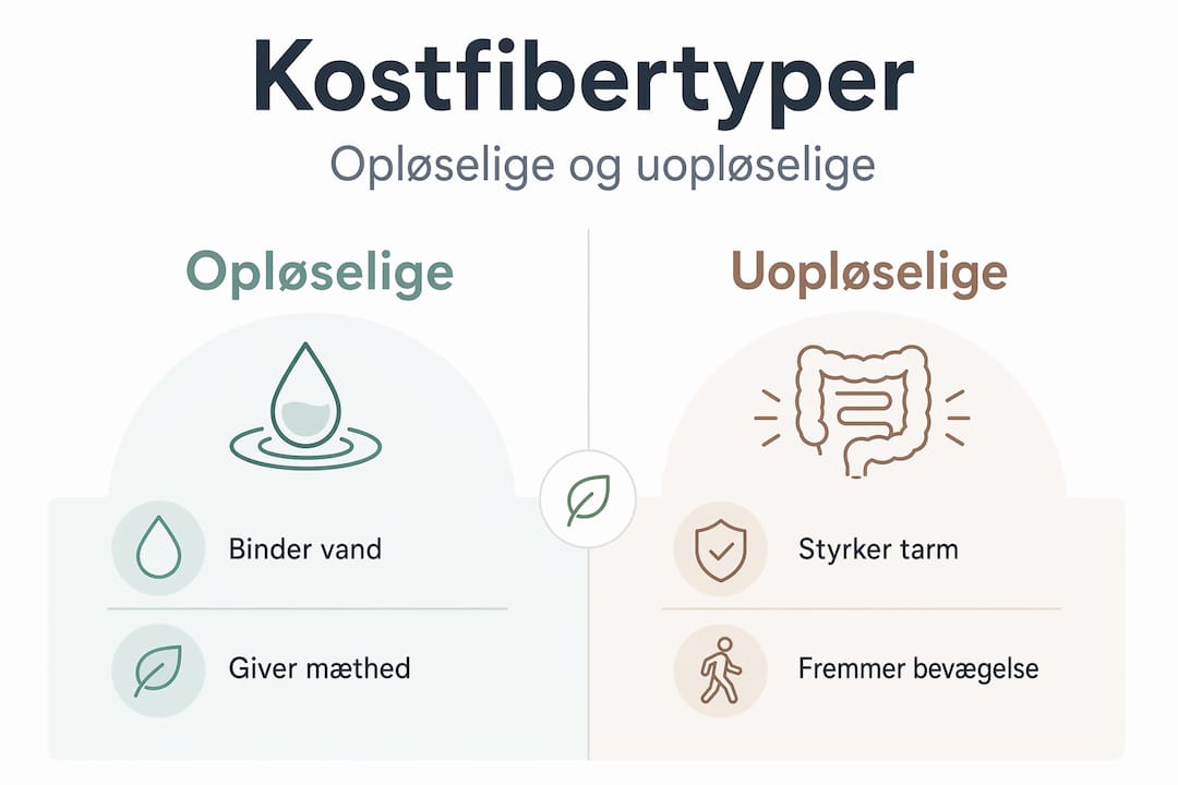 Oversigt over de to typer kostfibre
