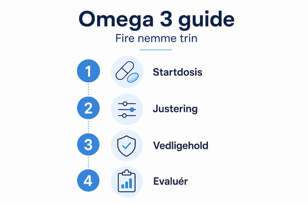 Oversigt: De fire vigtigste trin til at få nok omega-3