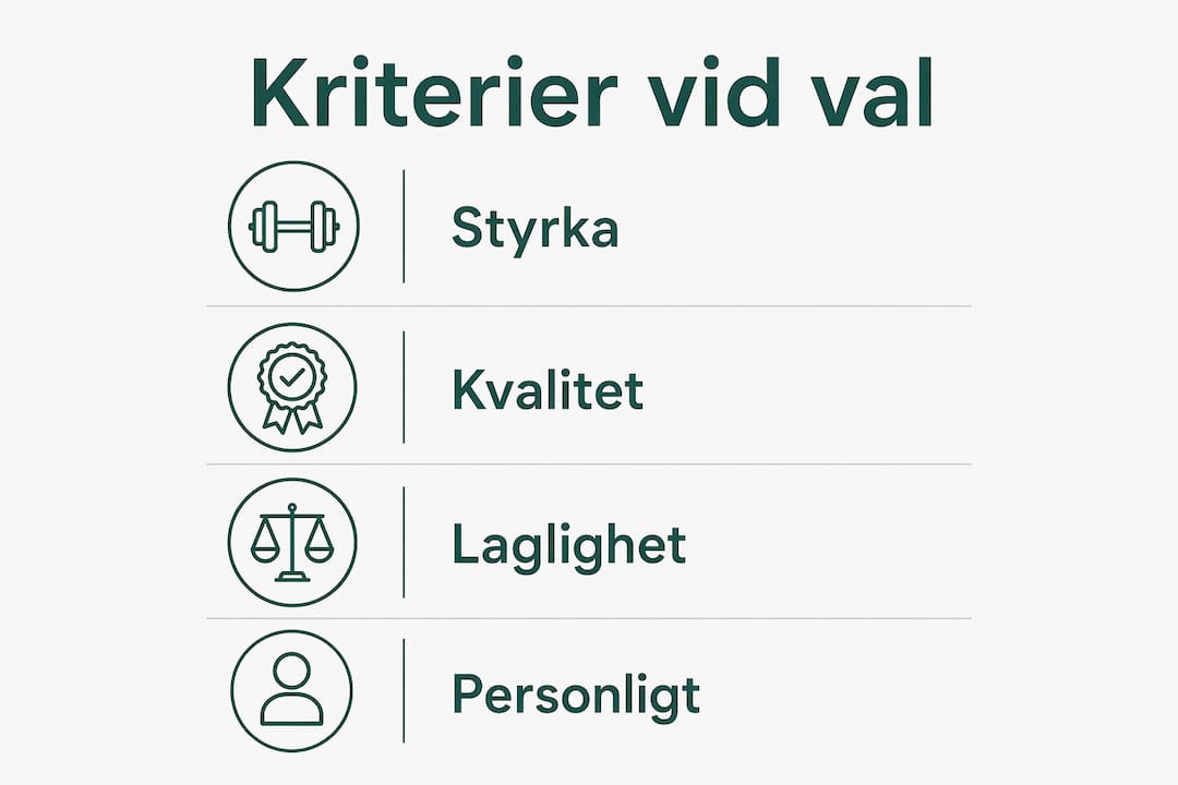 Grafik som visar vad du bör tänka på när du väljer cannabisprodukt