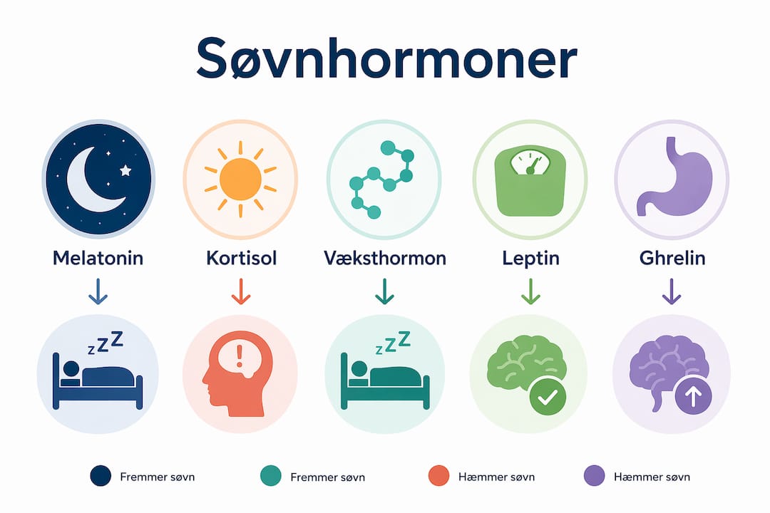 Oversigt: sådan arbejder kroppens søvnhormoner sammen og hvad deres roller er