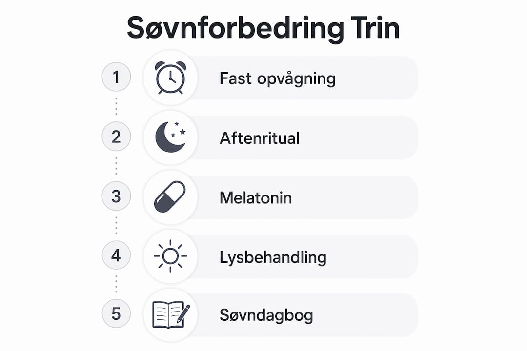 Infografik: Sådan får du bedre søvn – trin for trin