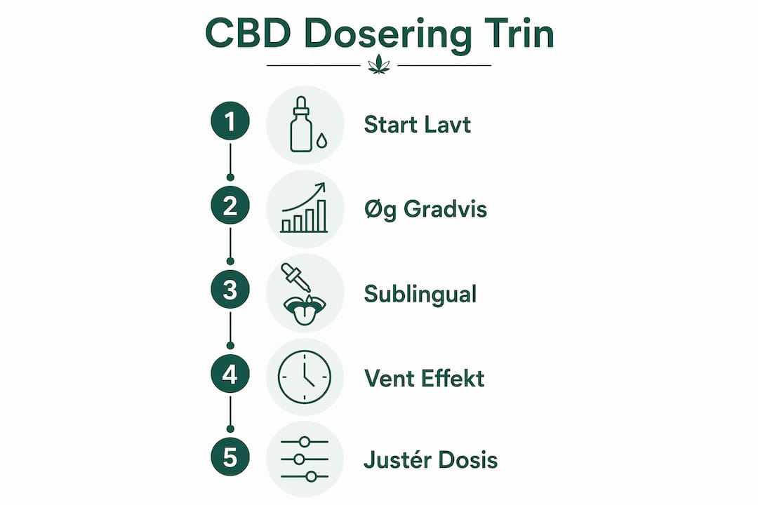 Grafisk guide: Sådan doserer du CBD trin for trin