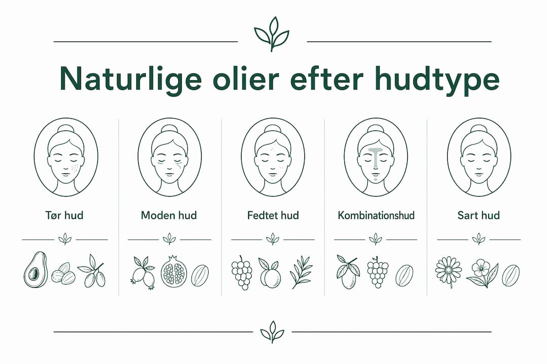 Guide: Naturlige olier til forskellige hudtyper – sådan vælger du den rette