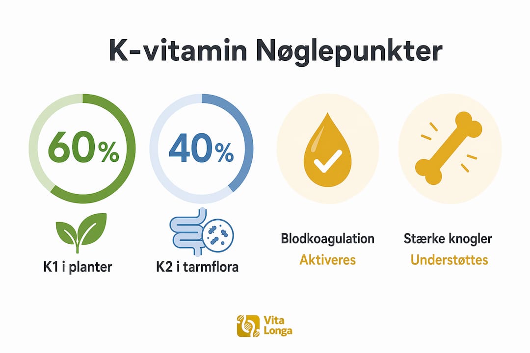 Få overblik over de vigtigste fakta om K-vitamin i denne infografik