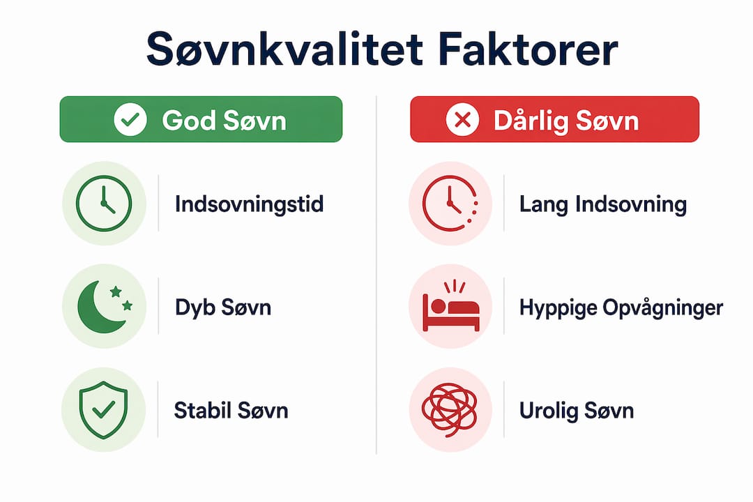 Grafik: Hvad påvirker din søvn – gode og dårlige vaner
