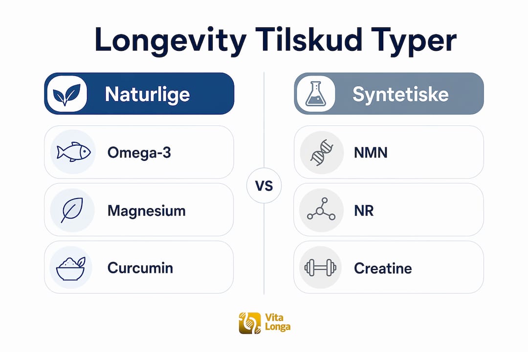 Oversigt: Hvordan adskiller naturlige og syntetiske kosttilskud sig, når det gælder livslang sundhed?