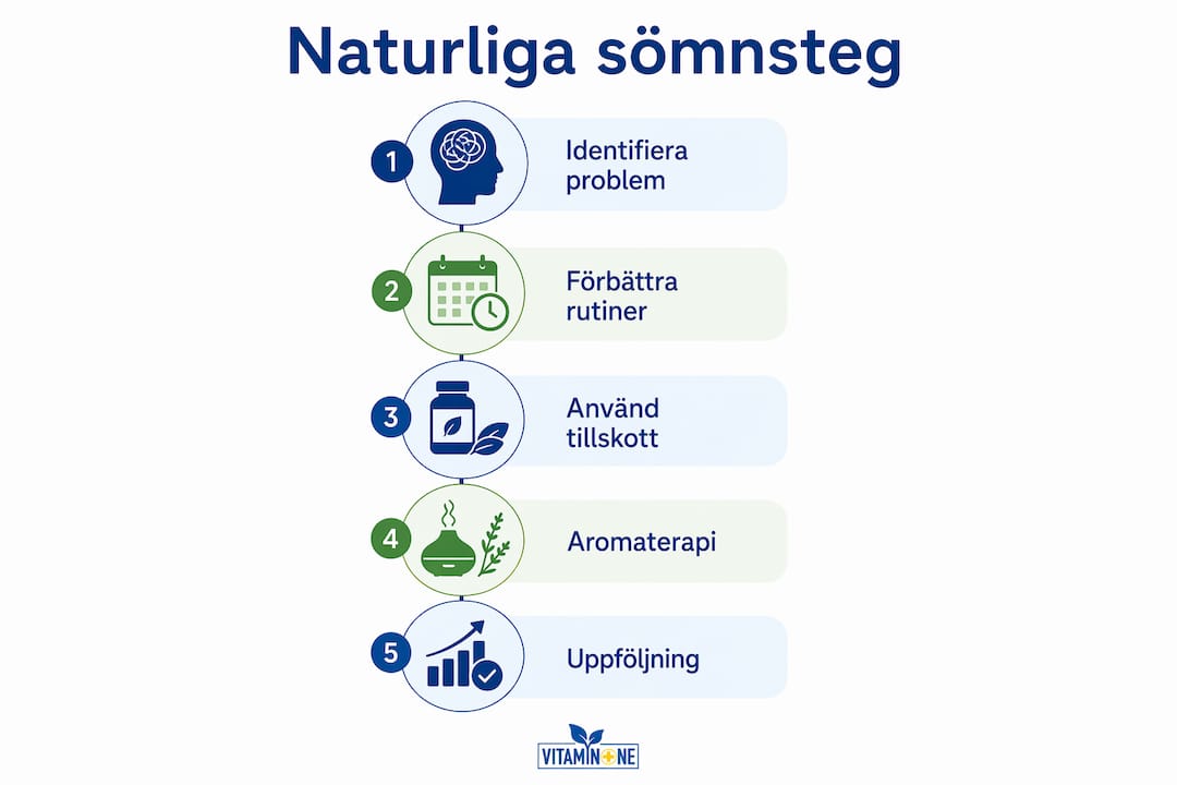 Infografik: Så får du en bättre och mer naturlig sömn – steg för steg